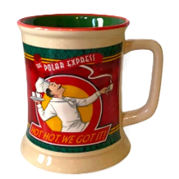 Polar Express Mug 10th Anniversary Warner Bros Embossed collectors - Picture 2 of 4